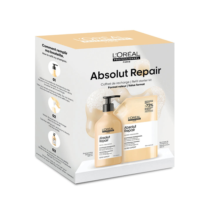 Duo bouteille et recharge Shampoing Restructurant Instantané 2x500 ml