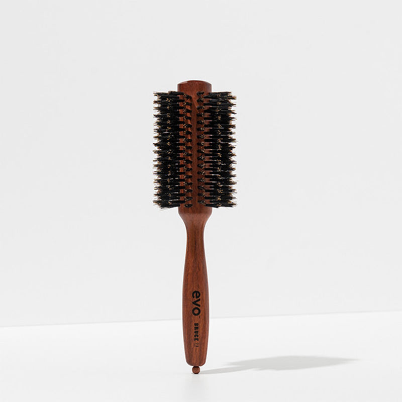 Brosse ronde Poils de Sanglier - 8 rangs 21cm (poils courts) - univ