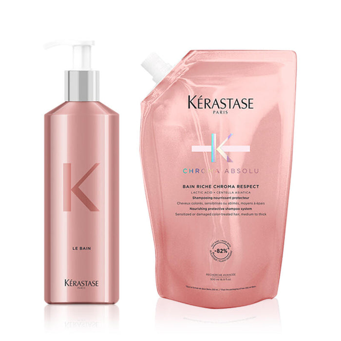 Chroma Absolu Bain Riche Chroma Respect Shampoo Refill Bundle 500 ml