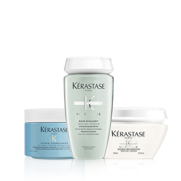 Routine Spécifique X Fusio Scrub pour cuir chevelu gras
