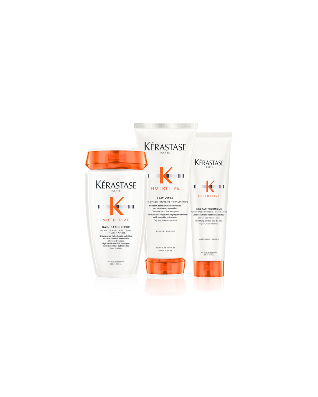 Routine Nutritive hydratante pour cheveux moyens à épais