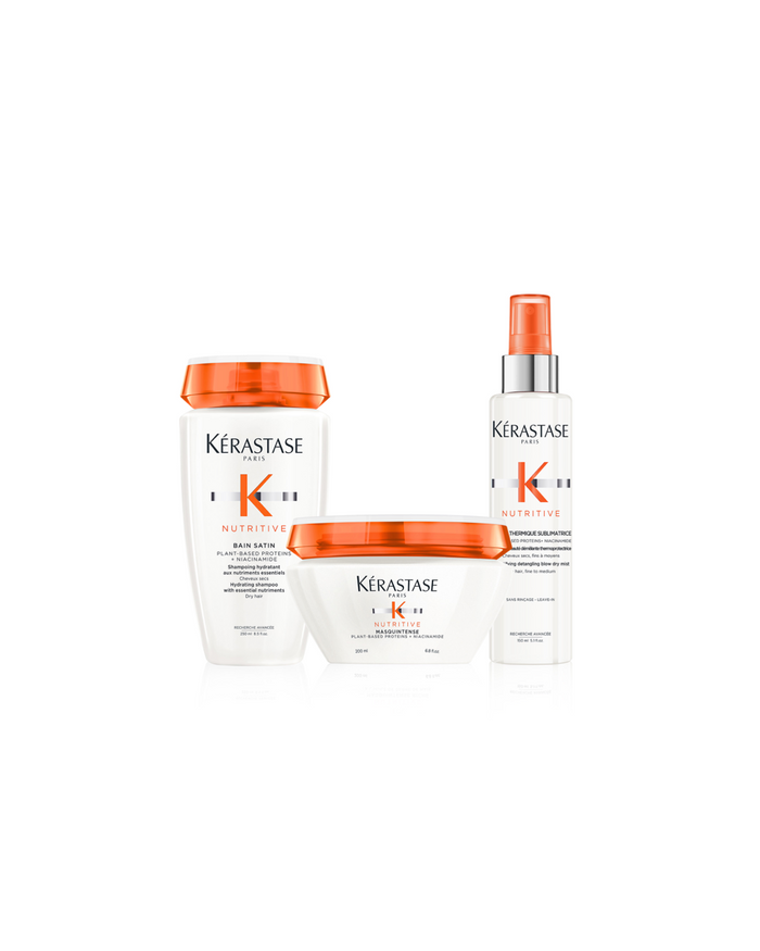 Routine Nutritive hydratation intense pour cheveux fins à moyens