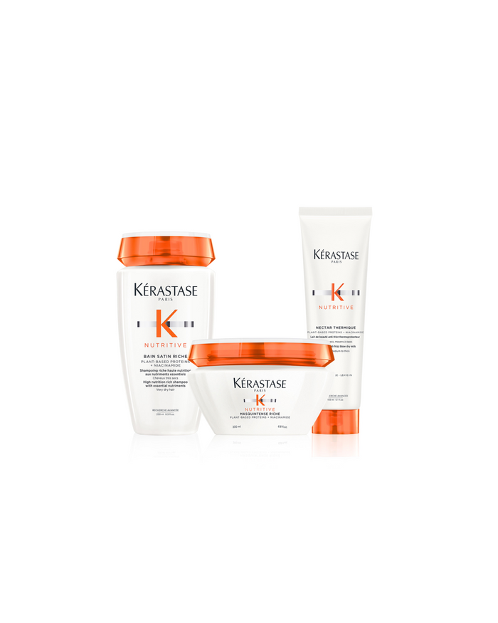Routine Nutritive hydratation intense pour cheveux moyens à épais