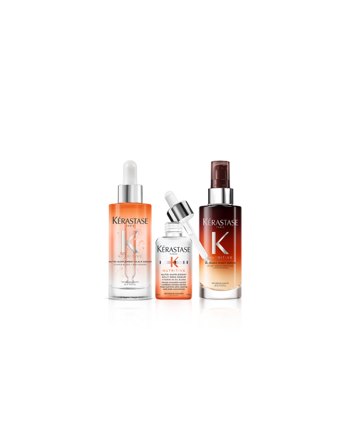 Routines Nutritive Trio de super sérums pour cheveux secs