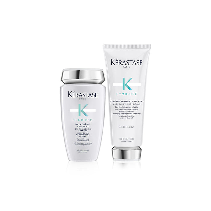 Routine Symbiose pour cheveux fins Ă  moyens Ă  tendance pelliculaire