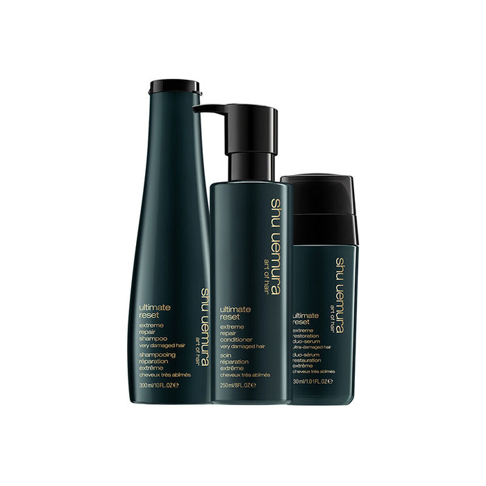 Routine Ultimate Reset Réparatrice pour les cheveux très abîmés fins à moyens