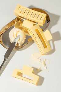 Pince à cheveux Butter Yellow XL